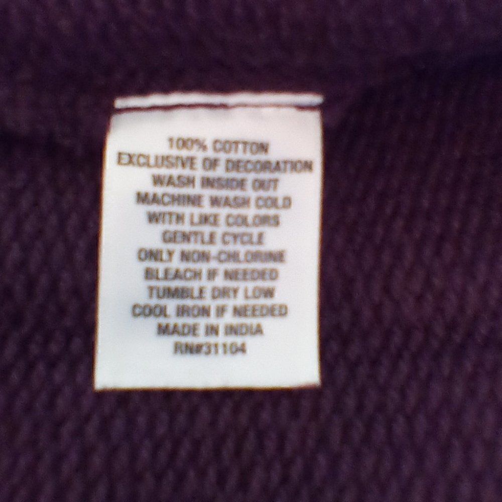 Wonderly Purple Aztec Sweater Hoodie - Size XL - Picture 7 of 7